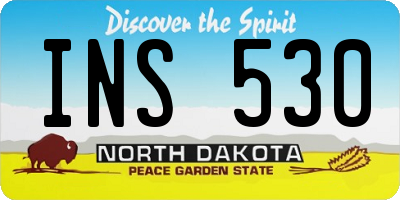 ND license plate INS530