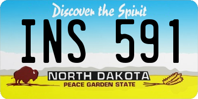 ND license plate INS591