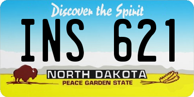 ND license plate INS621