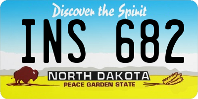 ND license plate INS682