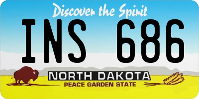 ND license plate INS686