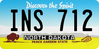 ND license plate INS712