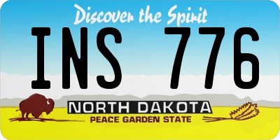 ND license plate INS776