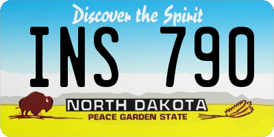 ND license plate INS790