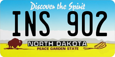 ND license plate INS902