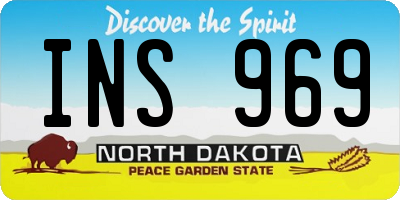 ND license plate INS969