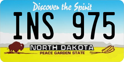 ND license plate INS975
