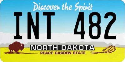 ND license plate INT482