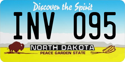 ND license plate INV095