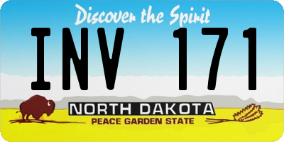 ND license plate INV171