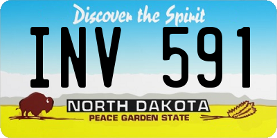ND license plate INV591