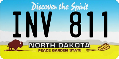 ND license plate INV811
