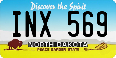 ND license plate INX569