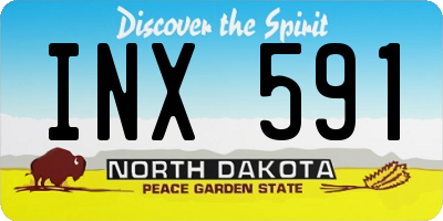 ND license plate INX591