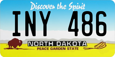 ND license plate INY486