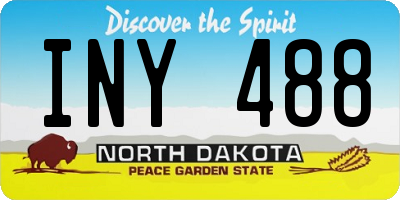 ND license plate INY488