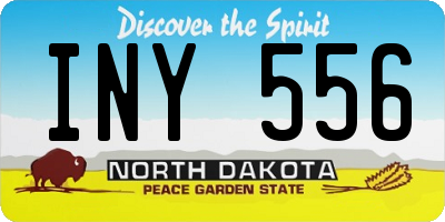 ND license plate INY556