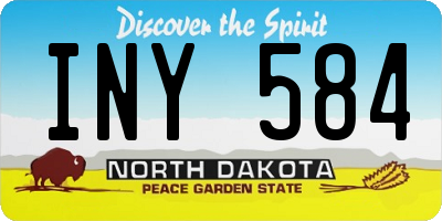ND license plate INY584