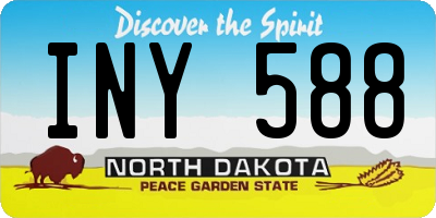 ND license plate INY588