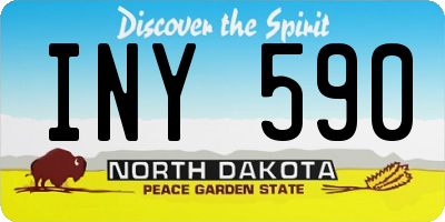 ND license plate INY590