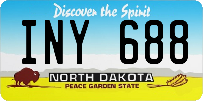 ND license plate INY688