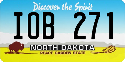 ND license plate IOB271