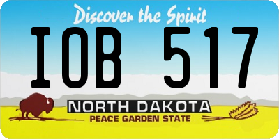 ND license plate IOB517