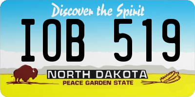ND license plate IOB519