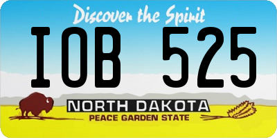 ND license plate IOB525