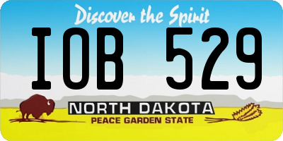 ND license plate IOB529