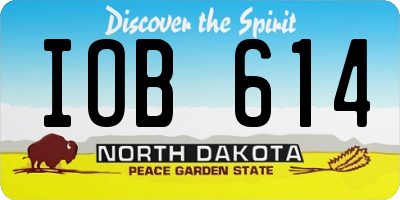 ND license plate IOB614