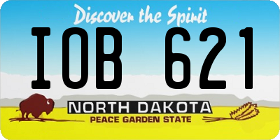 ND license plate IOB621