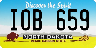 ND license plate IOB659