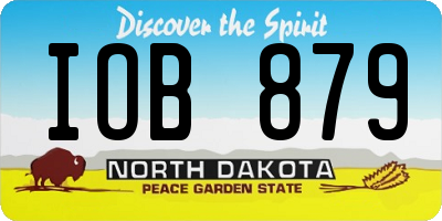 ND license plate IOB879