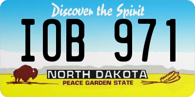 ND license plate IOB971