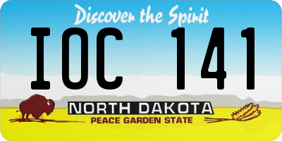 ND license plate IOC141