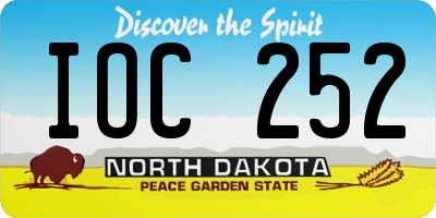 ND license plate IOC252