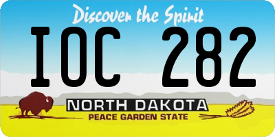 ND license plate IOC282