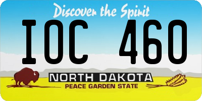 ND license plate IOC460