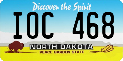 ND license plate IOC468
