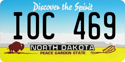 ND license plate IOC469