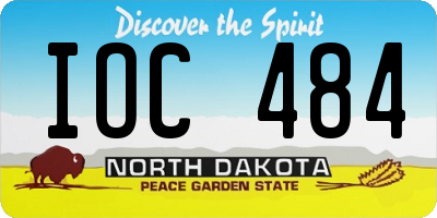 ND license plate IOC484