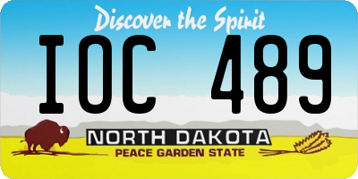 ND license plate IOC489