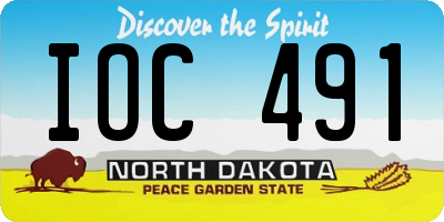 ND license plate IOC491