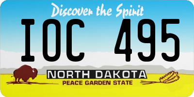 ND license plate IOC495