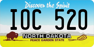 ND license plate IOC520