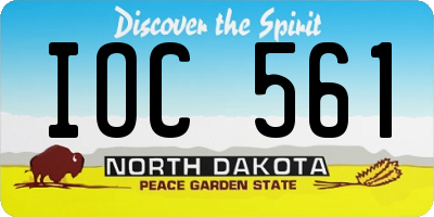 ND license plate IOC561