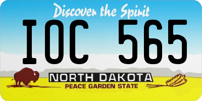 ND license plate IOC565
