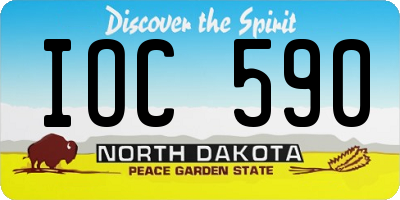 ND license plate IOC590