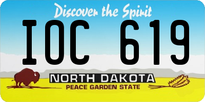 ND license plate IOC619